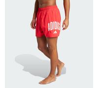 Short da bagno adidas Logo 5 Inch Pure Ruby / White S