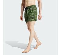 Short da nuoto adidas x FARM RIO da 5 pollici con le 3 Strisce Crew Green / Black / Semi Spark XL