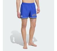 Short da nuoto con logo adidas Lucid Blue / White 2XL 8"