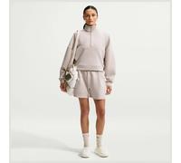 Nike 24.7 Impossiblysoft Dri-fit Mid-rise Shorts Donna - Pantaloncini Bianco - Taglia 34 - Jersey di cotone White 34