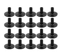 Short Drum Sleeves - 20 Pack Black Stand Covers, 1.5 Inch Replacement Post
