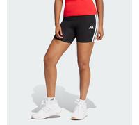Adidas Leggings Corti A Vita Alta Essentials 3 Stripes Biker