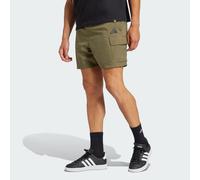 Adidas Pantaloncini Essentials Chelsea Cargo con logo piccolo Olive Strata/Nero XXL