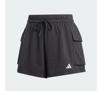 Adidas Essentials Small Logo French Terry Cargo Shorts Nero XS Donna