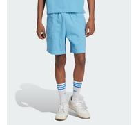 adidas Originals - Essentials Trefoil - Pantaloncini blu chiaro a nido d'ape XS