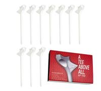 Short Golf Tees - PP 3,25 pollici Durable 10 pezzi | Path Golf Tees with Longer Distance, Reduce Friction, Praticità Accessories | Uomo, Donna, Golf