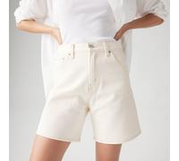 Levi´s ® Baggy High Waist Denim Shorts Bianco 27 Donna