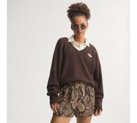 Adidas Originals Snake Print Satin Shorts Marrone L Donna