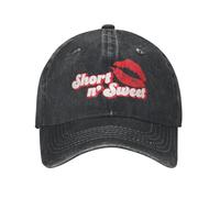 Short N Sweet Tour Sabrina-Carpenter Berretto da Baseball Sun Outdoor Gym Cappello da Camionista Lavato Regolabile Casual Cappellini da Baseball Fai-da-Te Personalizzati