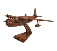 Short S.25 Sunderland Raf WWII Volante Barca Aeromobili Legno Desktop Modello