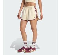 Short sprinter 3 strisce in raso Warm Vanilla / Maroon 2XS