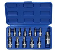 Short Tamper Torx Security Star Bits Set di unità miste antimanomissione T8...