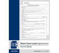Short-Term Lease Agreement Forms Book: Contract Form for Short-Term & Vacation Property Rental | 50 Forms