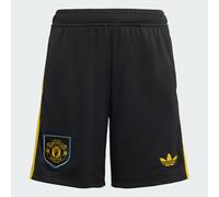 Adidas Manchester United 25/26 Third Shorts Bambini - Pantaloncini Nero - Taglia 159 - 164 CM - Rete/Sintetico Black 159 - 164 CM