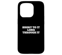 Short To It Long Through It Homerun Hitter League Baseball Custodia per iPhone 15 Pro
