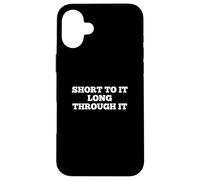 Short To It Long Through It Homerun Hitter League Baseball Custodia per iPhone 16 Plus