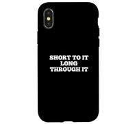 Short To It Long Through It Homerun Hitter League Baseball Custodia per iPhone X/XS