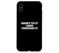 Short To It Long Through It Homerun Hitter League Baseball Custodia per iPhone XS Max