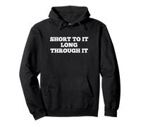 Short To It Long Through It Homerun Hitter League Baseball Felpa con Cappuccio