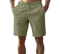Short Uomo Shorts Basket Corto Allenamento Pantaloni Estivi Corti Cotone Pantaloni Corti Pantaloncini Estivi Cotone Lampo Lungo Sportivo Completo Sportivo Uomo Estivo Army Green XXL