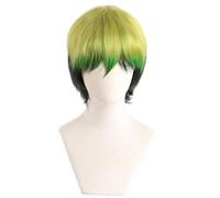Short Yellow Green Daily Party Cosplay Parrucca Per Amaimon Anime Cosplay Parrucca