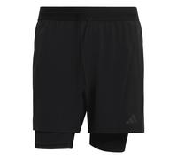 Mens adidas Short D4t Allenamento 2in1 - Nero, nero 3XL