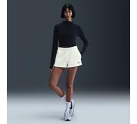 Shorts a vita media 5 cm Nike Phoenix Fleece - Donna - Bianco S (IT 40-42)