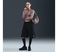 Shorts ampi a vita media con lunghezza al ginocchio Nike - Donna - Nero S (IT 40-42)