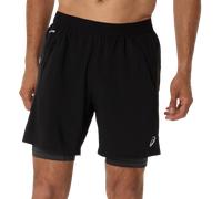 ASICS Road 2n1 7in Short Performance Black / Graphite Grey Male Size M