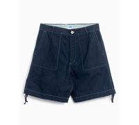 Shorts CP Company Men's Logo Patch Denim Shorts per uomo