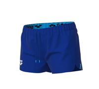 ARENA Women's Team Solid 100% Polyester Athletic Shorts with Side Pockets And Drawstring Bermuda, Reale (Royal), XL Donna