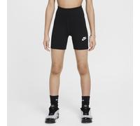 Nike G NSW Clssc 5in HR Bike Short Pantaloncini, Nero/Bianco, 8-9 Anni Bambina
