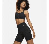 Shorts da ciclista 20 cm a vita alta con tasche Nike Go - Donna - Nero XXS