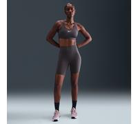 Shorts da ciclista 20 cm a vita alta senza cucitura anteriore Nike Universa - Donna - Grigio M (IT 44-46)