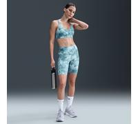 Shorts da ciclista 20 cm a vita alta stampati Nike Zenvy - Donna - Blu M (IT 44-46)