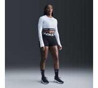 Shorts da ciclista 8 cm a vita alta Nike Pro Sculpt - Donna - Nero XXS