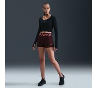 Shorts da ciclista 8 cm a vita alta Nike Pro Sculpt - Donna - Rosso XL (IT 52-54)