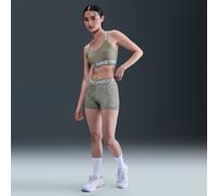 Shorts da ciclista stampati a vita media 8 cm Nike Pro - Donna - Verde XXL (IT 56-58)
