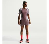 Shorts da running 2 in 1 a vita media Dri-FIT 8 cm Nike Swift - Donna - Viola S (IT 40-42)