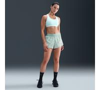 Shorts da running 2 in 1 Dri-FIT a vita media stampati Nike Swift - Donna - Verde XL (IT 52-54)