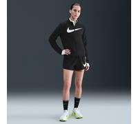 Shorts da running Dri-FIT ampi a vita media con slip interno 8 cm Nike One Swoosh - Donna - Nero XS (IT 36-38)