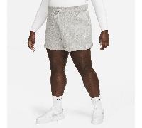 Shorts dal fit ampio a vita alta Nike Phoenix Fleece - Donna - Grigio 2X Tall