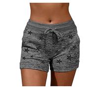 Shorts Donna Sportivi Corsa Vita Alta Pantaloni Corti Sport Gym Senza Cuciture Elastici Leggins Corti Push Up Sportivi Antisfregamento Taglia Grande Pantaloni Shorts Pilates Training Offerte, Nero , S