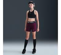 Nike - Girl's Pro Leak Protection Dri-FIT Shorts - Pantaloncini da running M lilla
