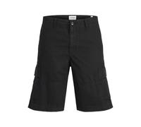 JACK & JONES Short Mid Jpstcole Mateo Cargo-Pantaloncini da Uomo, Taglia Media, Nero, M