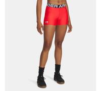 Shorts HeatGear® Shorty da 8 cm (3") da donna Racer Rosso / Bianco M