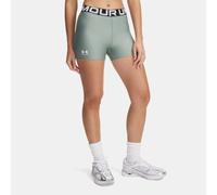 Shorts HeatGear® Shorty da 8 cm (3") da donna Silica Verde / Bianco S