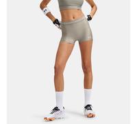 Shorts HeatGear® Shorty da 8 cm (3") da donna Timberwolf Taupe / Summit Bianco XXL