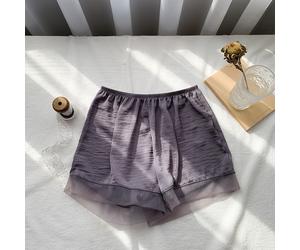 Shorts In Chiffon E Rete Per Donne, Pigiama, Intimo, Mutandine Safty