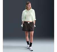 Shorts loose fit a righe a vita media Nike Chill Poplin - Donna - Nero M (IT 44-46)